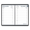 Memo Size Daily Appointment Book With 15-Minute Schedule, 8 x 5, Black Cover, 12-Month (Jan To Dec): 2026