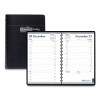 Memo Size Daily Appointment Book With 15-Minute Schedule, 8 x 5, Black Cover, 12-Month (Jan To Dec): 2026