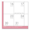 Recycled Monthly Wall Calendar, Breast Cancer Awareness Artwork, 12 x 12, White/Pink/Gray Sheets, 12-Month (Jan-Dec): 2026
