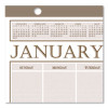 Large Print Recycled Monthly Wall Calendar, 20 x 26, Beige Sheets, 12-Month (Jan To Dec): 2026