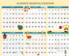 Recycled Academic Seasonal Laminated Wall Calendar, Illustrated Seasons, 24 x 37, 12-Month (July To June), 2025 To 2026