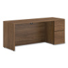 10500 Series Full-Height Right Pedestal Credenza, 72w x 24w x 29.5h, Pinnacle