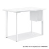 Coze Writing Desk Worksurface, Rectangular, 42" x 24", Designer White