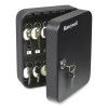 24-Slot Key Box, 6.3 x 2.9 x 7.8, Steel, Black