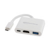 Usb Type-C Hdmi Multiport Adapter, Hdmi/Usb-C/Usb 3.0, 0.65 Ft, White