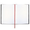 Hardcover Casebound Notebooks, Scribzee Compatible, 1-Subject, Wide/Legal Rule, Black/Red Cover, (96) 8.25 x 5.63 Sheets