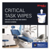 Critical Clean Wipers For Bleach, Disinfectants, Sanitizers Wettask Customizable Wet Wiping System, 90/Roll, 6 Rolls/Carton