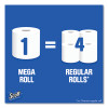 Comfortplus Toilet Paper, Mega Roll, Septic Safe, 1-Ply, White, 425 Sheets/Roll, 12 Rolls/Pack