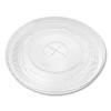 Pet Lids, Flat Lid, Fits 12 Oz To 22 Oz Cold Cups, Plastic, Clear, 1,000/Carton