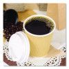 Ripple Hot Cups, 12 Oz, Paper, Kraft/White, 500/Carton