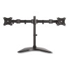 Dual Monitor Articulating Desktop Stand, For 13" To 27" Monitors, 32" X 13" X 17.5", Black, Supports 18 Lb