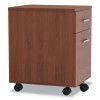 Trento Line Mobile Pedestal File, Left Or Right, 2-Drawers: Box/File, Legal/Letter, Cherry, 16.5" X 19.75" X 23.63"