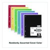Spiral Notebook, One-Subject, Wide/Legal Rule, Randomly Assorted Cover Color, (70) 10.5" x 7.5" Sheets