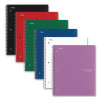 Wirebound Notebook, 1-Subject, Medium/College Rule, Randomly Assorted Cover Color, (100) 11 x 8.5 Sheets