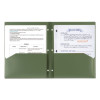 Recycled Plastic Two-Pocket Folder, Side: 3-Hole Punched, Accommodates 11 x 8.5 Sheets, Randomly Assorted Colors