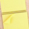 Stiff-Back Wire Bound Notepad, Canary/Blue Cover, Wide/Legal Rule, (70) Canary Yellow 8.5 x 11 Sheets