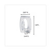 Mini Clear Hooks, Plastic, Supports 0.5 Lb, 18/Pack