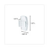 Cord Clip, Round, With Adhesive, 0.75"w, Clear, 4/Pack