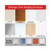 Damage-Free Hanging Picture Hanging Strip Pairs, Holds Up To 2.5 Lb, Medium: 0.75" x 2.75", White, 132/Pack