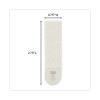 Damage-Free Hanging Picture Hanging Strip Pairs, Holds Up To 2.5 Lb, Medium: 0.75" x 2.75", White, 132/Pack