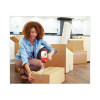 Tough Grip Moving Packaging Tape, 3" Core, 1.88" X 54.6 Yds, Clear, 6/Pack