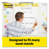 Vertical-Orientation Self-Stick Easel Pads, Unruled, 25 x 30, White, 30 Sheets, 8/Pack