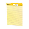 Vertical-Orientation Self-Stick Easel Pads, Presentation Format (1.5" Rule), (30) Yellow 25 x 30 Sheets, 2/Carton