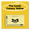 Original Pads In Canary Yellow, Value Pack, 3" x 5", 100 Sheets/Pad, 24 Pads/Pack