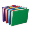 1" Plain Solid Color Tabs, 1/5-Cut, Assorted Colors, 1" Wide, 66/Pack