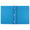 Title Panel And Border Front Report Cover, 3-Prong Fastener, Panel And Border Cover, 0.5" Cap, 8.5 X 11, Light Blue, 25/Box