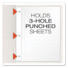 Twin-Pocket Folder With Prong Fasteners, Accommodates (135) 11 x 8.5 Sheets, White, 25/Box