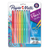 Flair Dual Porous Point Pen, Stick, Medium 0.7 Mm Bullet, Pressure-Sensitive Brush, Assorted Ink And Barrel Colors, 16/Pack