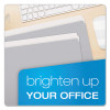 Colored File Folders, Straight Tabs, Letter Size, Gray/Light Gray, 100/Box