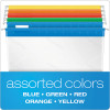 Poly Hanging Folders, Letter Size, 1/5-Cut Tabs, Assorted Colors, 25/Box