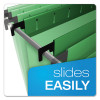 Surehook Hanging Folders, Letter Size, 1/5-Cut Tabs, Bright Green, 20/Box