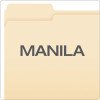 Manila File Folders, 1/3-Cut Tabs: Assorted, Letter Size, 0.75" Expansion, Manila, 100/Box