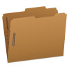 Kraft Fastener Folders, 2/5-Cut Tab: Right Of Center, 2 Fasteners, Letter Size, Kraft, 50/Box