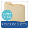 File Folder Pocket, 0.75" Expansion, Letter Size, Manila, 10/Pack