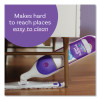 Powermop Starter Kit, 15.4 x 5.3 White/Purple Cloth Head, 26" Silver Aluminum Handle