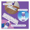 Powermop Starter Kit, 15.4 x 5.3 White/Purple Cloth Head, 26" Silver Aluminum Handle