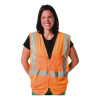 Zipper Safety Vest, X-Large, Hi-Viz Orange