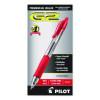 G2 Premium Gel Pen, Retractable, Extra-Fine 0.5 Mm, Red Ink, Smoke/Red Barrel, Dozen