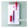 G2 Premium Gel Pen, Retractable, Extra-Fine 0.5 Mm, Red Ink, Smoke/Red Barrel, Dozen