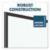 Classic Series Porcelain Magnetic Dry Erase Board, 48" x 36", White Surface, Black Aluminum Frame