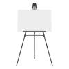 Aluminum Heavy-Duty Display Easel, 38" To 66" Tall, Black, Supports Up To 45 Lb