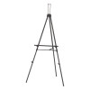 Aluminum Heavy-Duty Display Easel, 38" To 66" Tall, Black, Supports Up To 45 Lb