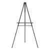 Aluminum Heavy-Duty Display Easel, 38" To 66" Tall, Black, Supports Up To 45 Lb