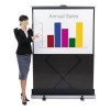 Euro 80 Instant Portable Cinema Screen, 80 X 80, White Matte Finish