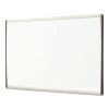 Arc Frame Cubicle Board, Magnetic Dry Erase, 30" x 18", White Surface, Satin Aluminum Frame