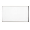 Arc Frame Cubicle Board, Magnetic Dry Erase, 30" x 18", White Surface, Satin Aluminum Frame